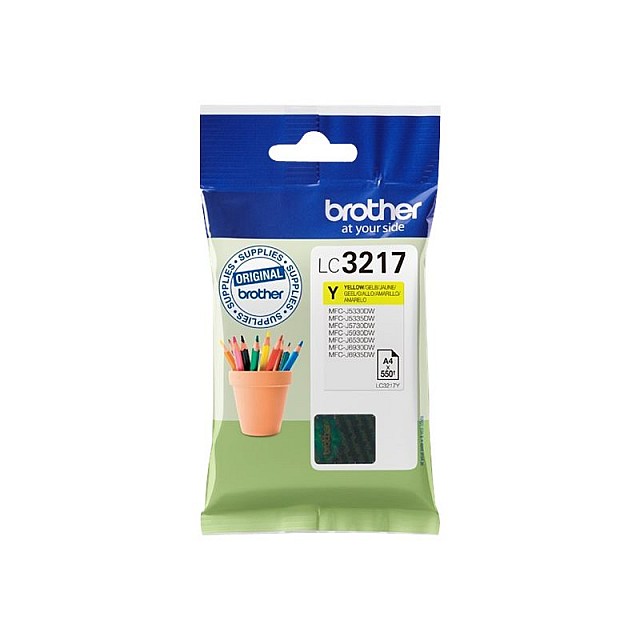 BROTHER LC-3217Y Inkt Geel 550 paginas
