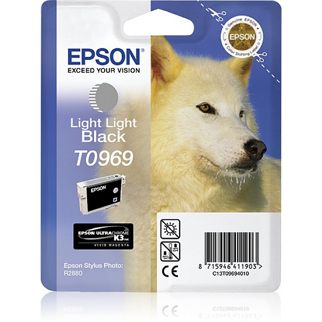 EPSON T0969 inktcartridge licht licht zwart standard capacit