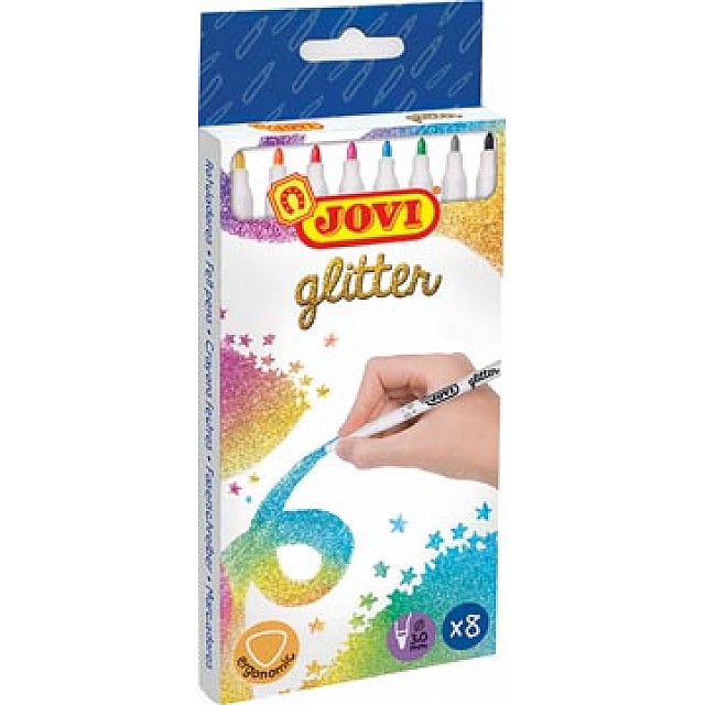 JOVI VILTSTIFT GLITTER 8X