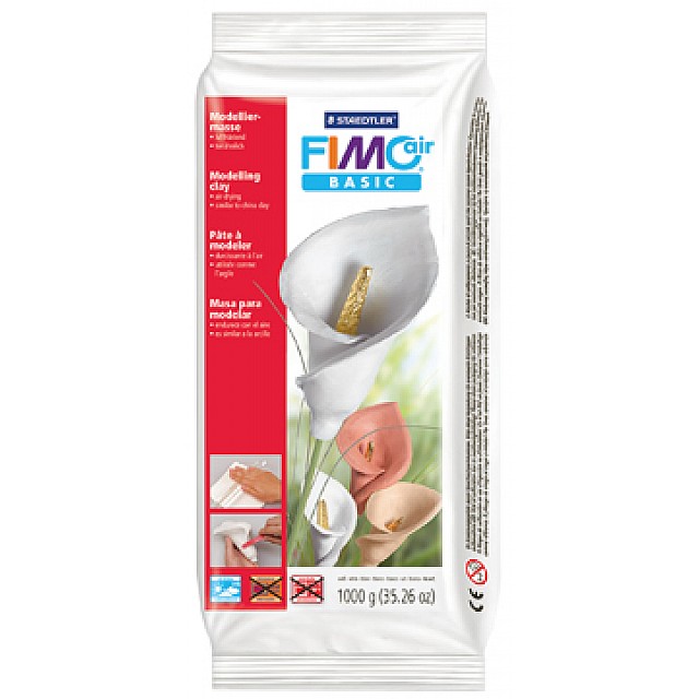 BOETSEERKLEI 1KG WIT FIMO