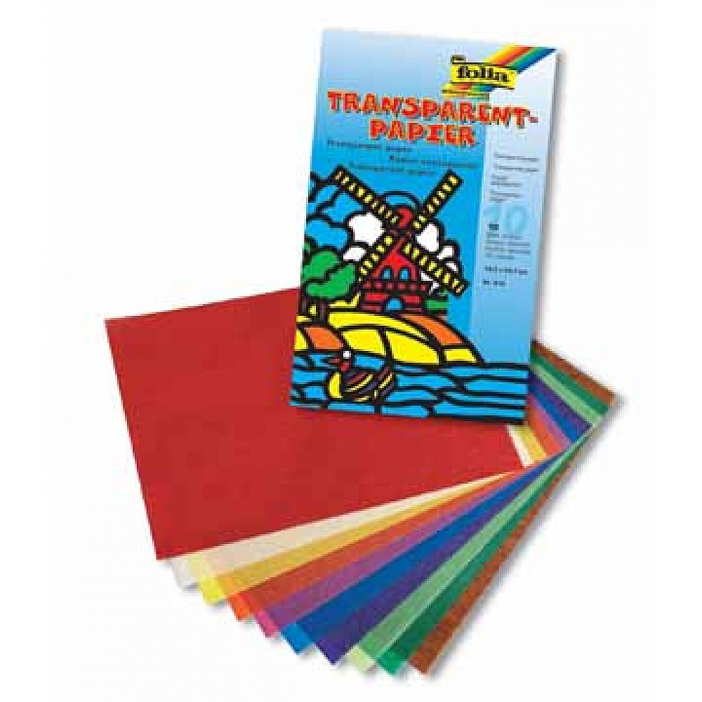 Bascetta sterren set Transparant papier, rood | Knutselwinkel VBS Hobby