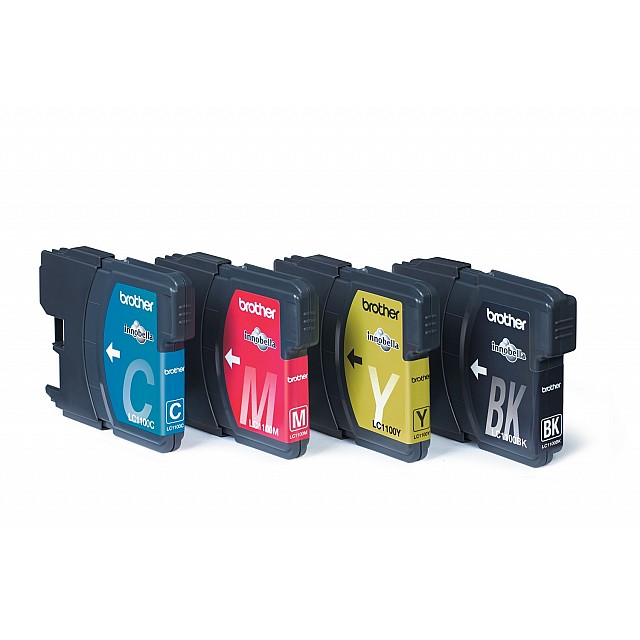 BROTHER LC-1100 inktcartridge zwart en drie kleuren standard