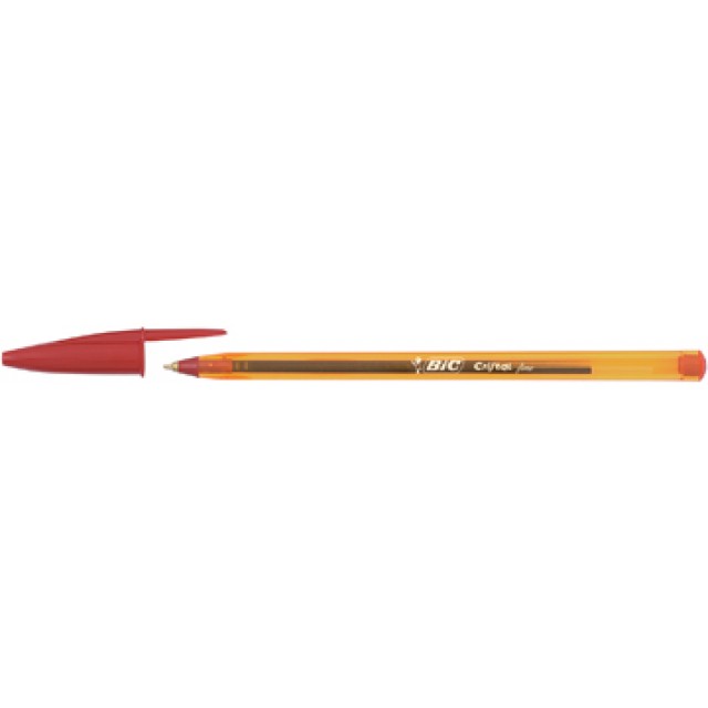 BALPEN BIC ROOD CRISTAL FIJN