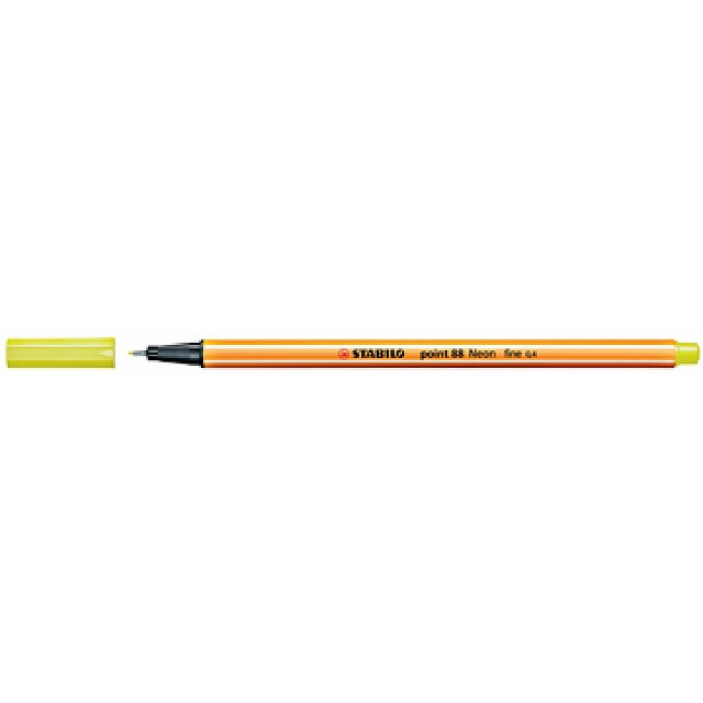 STABILO POINT 88 NEON GEEL