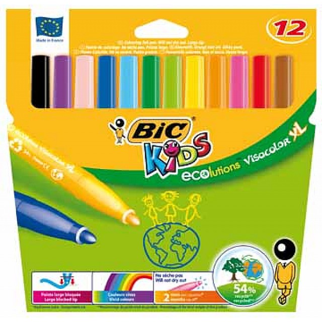 STIFT ECOL VISACOLOR XL ETUI12