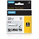 DYMO RHINO 19MM VINYL ZW OP WIT