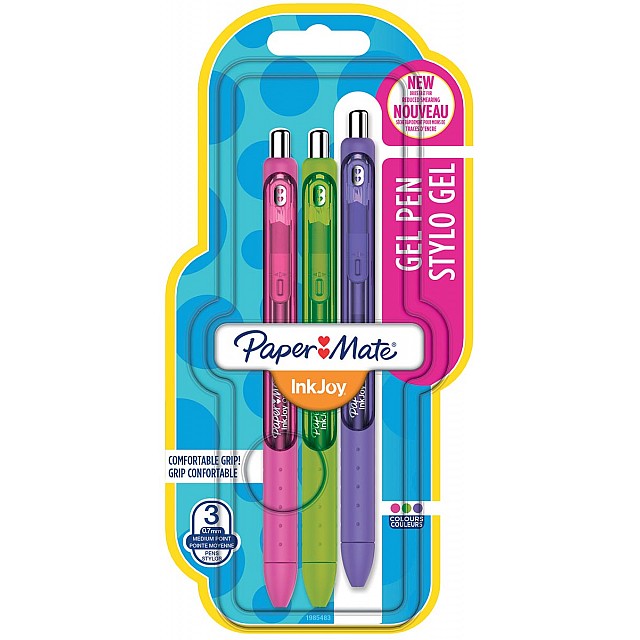INKJOY GEL ROLLER FUN BLS 3X