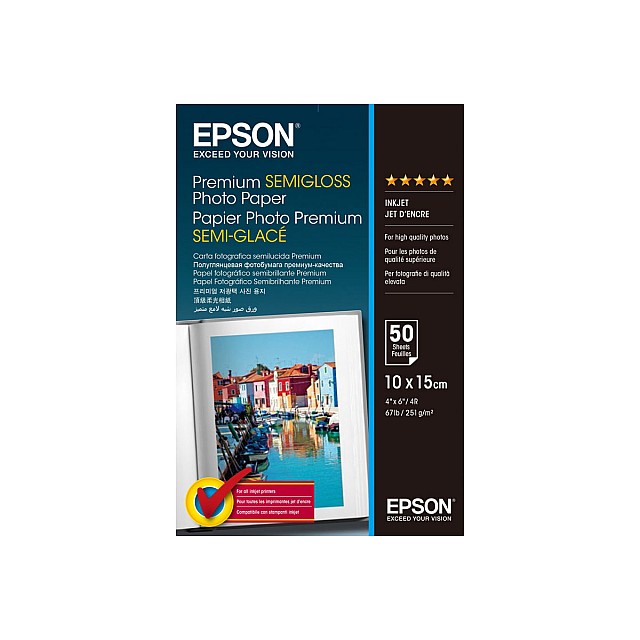 EPSON Premium semi gloss photo paper inktjet 251g/m2 100x150