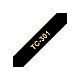 BROTHER P-Touch TC-301 gold on black 12mm