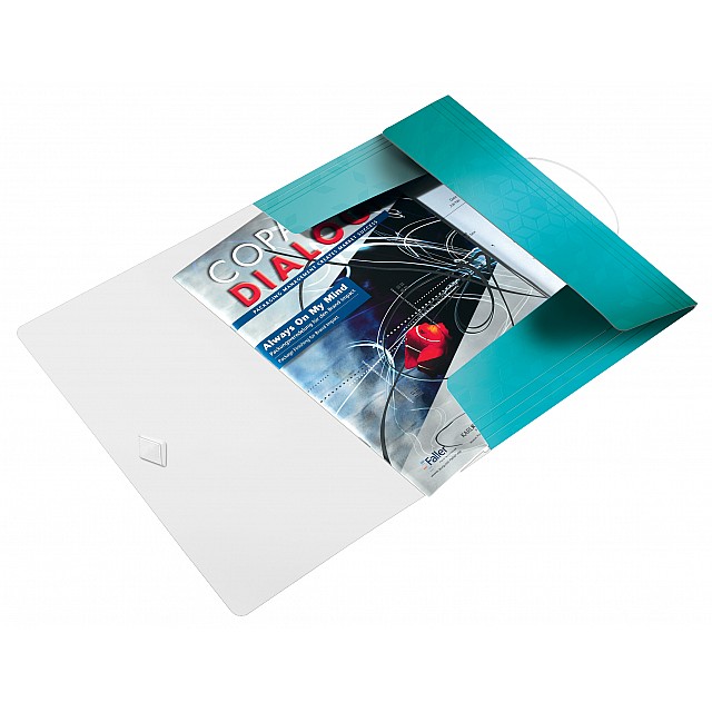 LEITZ 3KLEPMAP A4 PP WOW IJSBLAUW