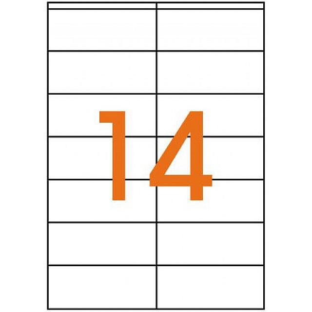 DECADRY ETIKET 99.1x38.1MM 14/vel 100VEL