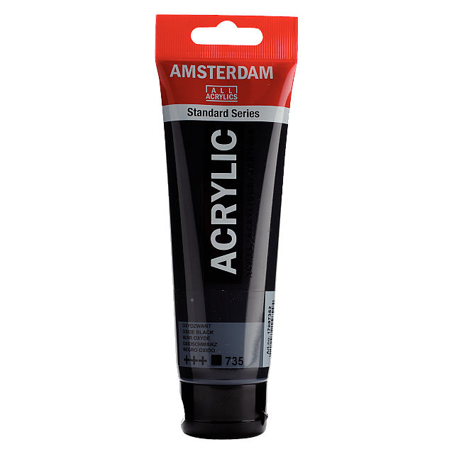 TAL ACRYL AMSTERDAM 120ML OXYDZWART