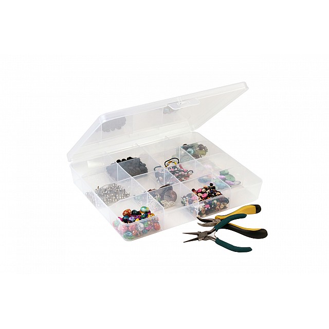 Q-LINE OPBERGDOOS 16 VAKS TRANSP