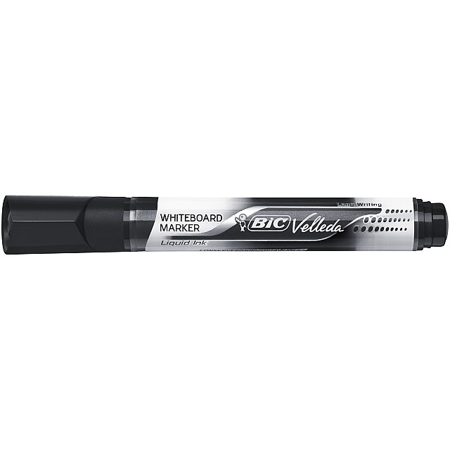 BIC VELLEDA LIQUID INKT M ZWART schuin 1701Z