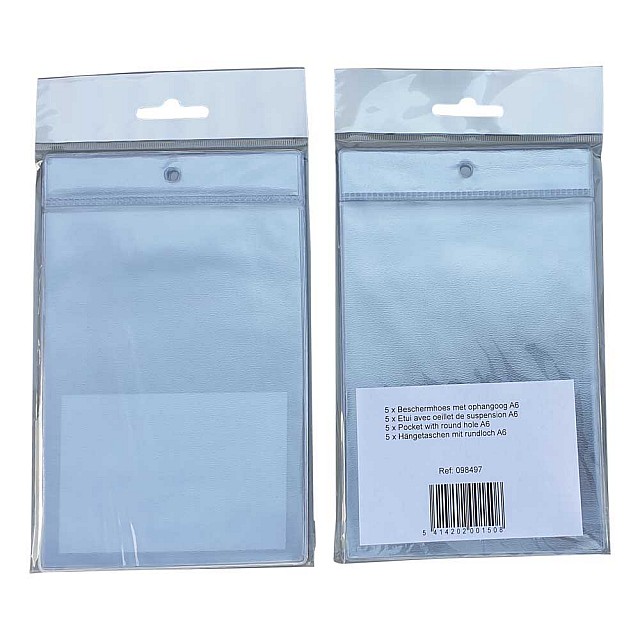 BRONYL BESCHEMHOES BADGE A6 MET OOG 5ST