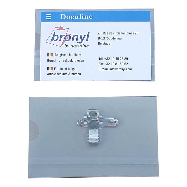 BRONYL BADGEHOUDER+CLIP+SPELD 50ST