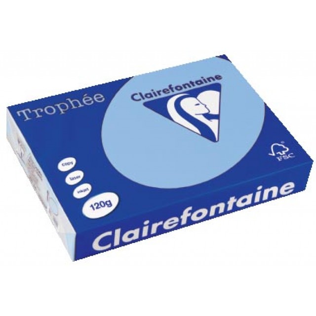 TROPHEE A4 120G HELBLAUW 250V 1282C