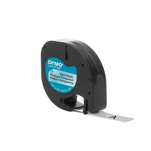 DYMO LETRATAG TAPE 12267 TRANSPARANT
