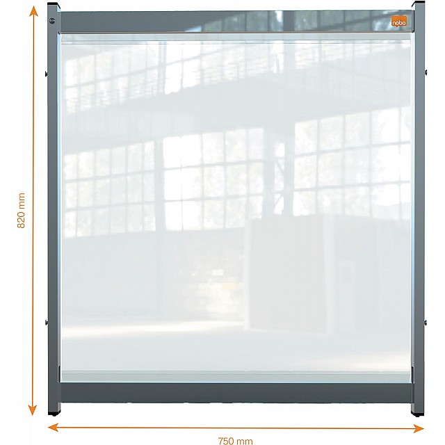 NOBO BUR.SCHERM PVC 750X820MM
