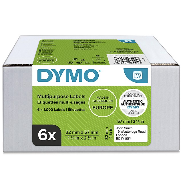 DYMO ETIKET 57X32MM 6000X