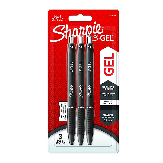 SHARPIE GEL 0.7MM ZWA 3st BL