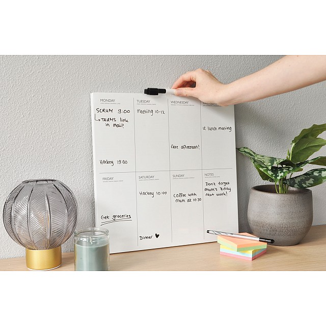 DESQ MAGNETISCHE WEEKPLANNER 35X35 cm