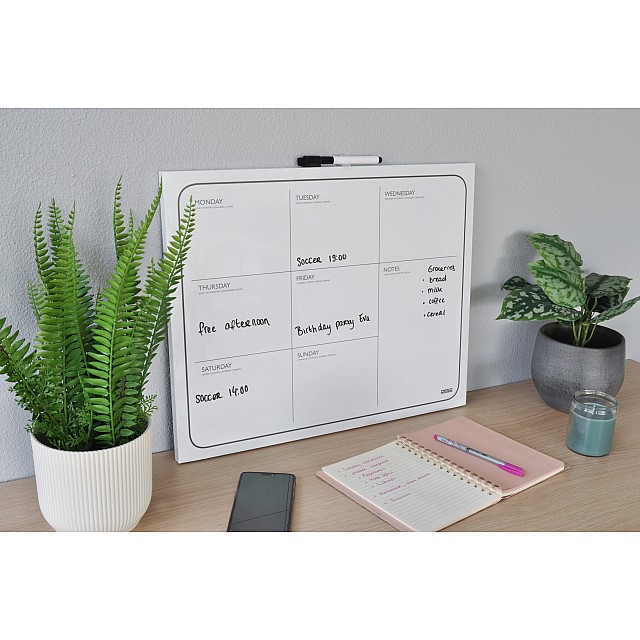 DESQ MAGNETISCHE WEEKPLANNER 40X50 cm