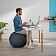 LEITZ COSY ERGO ZITBAL FLUWEEL GRIJS