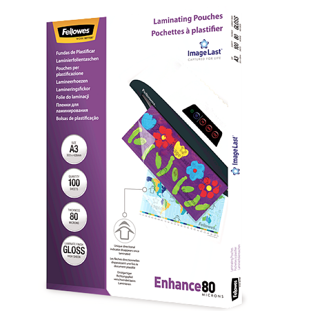 FELLOWES LAMINEERHOES A3 80µ 100x