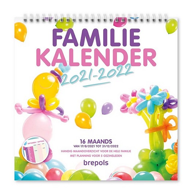 BREPOLS KALENDER FAMILIEPLANNER 16MND -