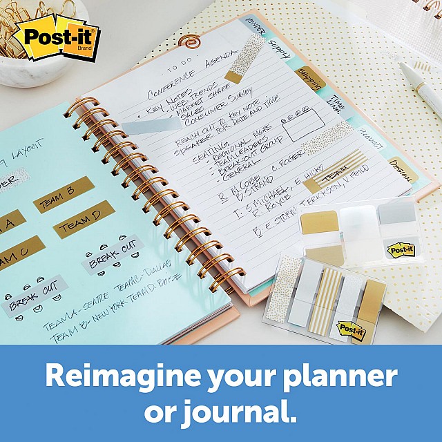 POST-IT INDEX METAL 5 X 20TABS