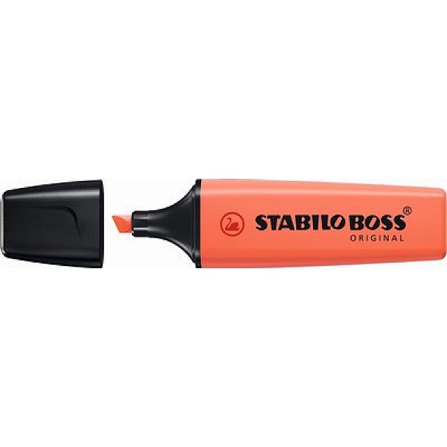 STABILO BOSS 10ST PASTEL FADED CORAL-RED