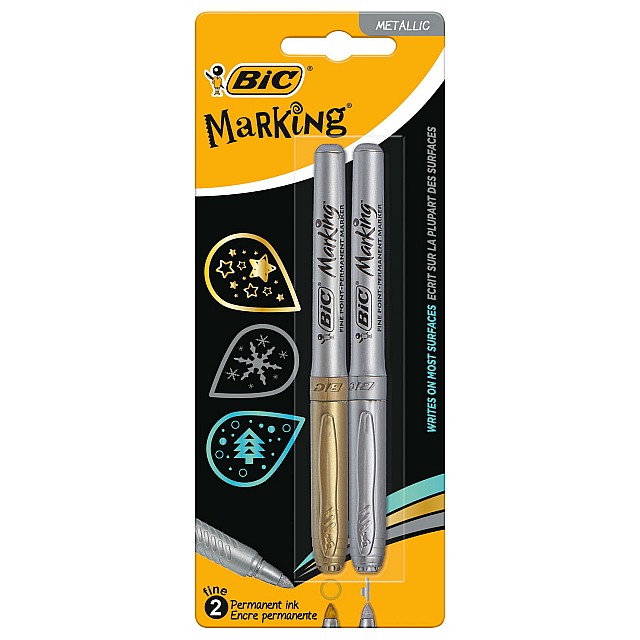 BIC MARKERS GOUD/ZILVER