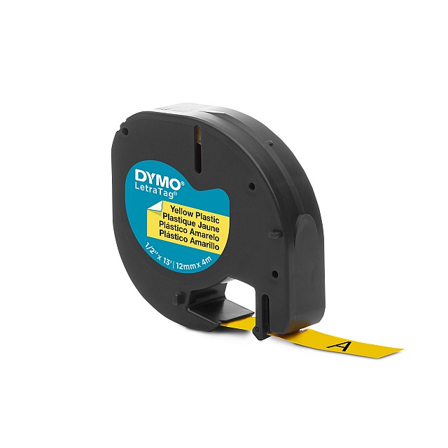 DYMO LETRATAG TAPE 91202 GEEL
