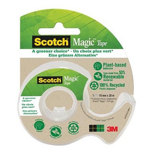 SCOTCH MAGIC TAPE GREEN 19mmX20M BL