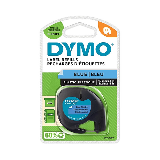 DYMO LETRATAG TAPE 91205 BLAUW
