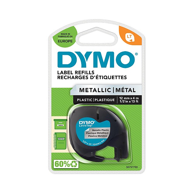 DYMO LETRATAG TAPE 91208 METAL