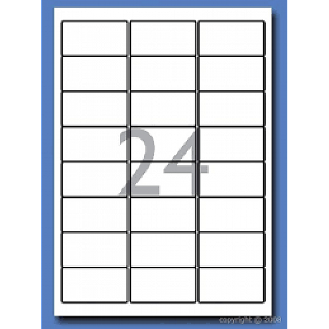 DECADRY ETIKET 63.5x33.9MM 24/vel 100VEL