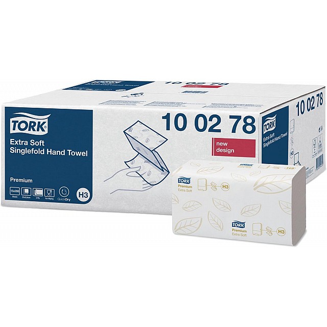 TORK H3 HANDDOEK 2L Zvouw premium 200vel 15PK *