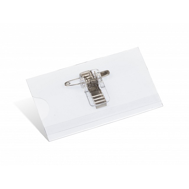 KANGARO BADGE MET CLIP PVC 40X75MM 24ST