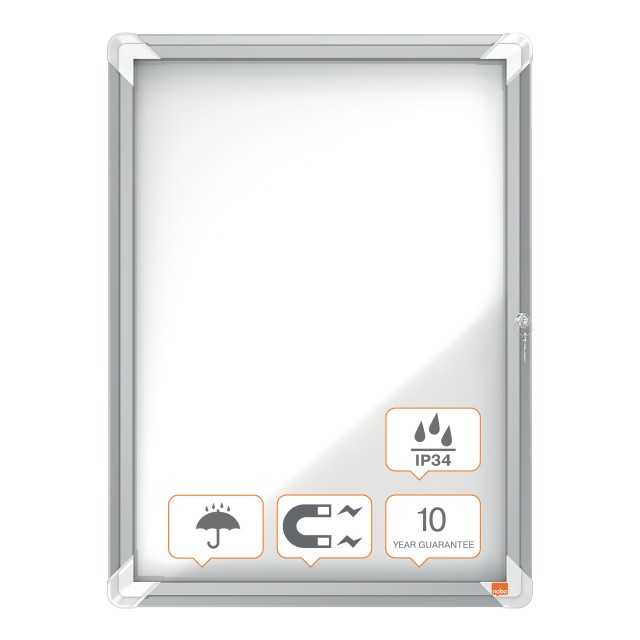 BUITENVITRINE NOBO METAAL 4XA4