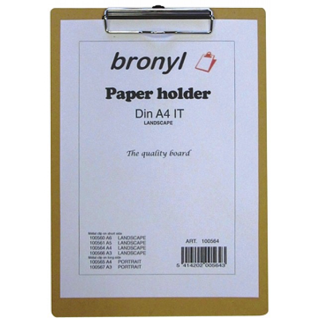 KLEMPLAAT HOUT A4IT 230X330 MM