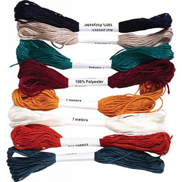 POLYESTERDRAAD 7M 8X BOURGOGNE