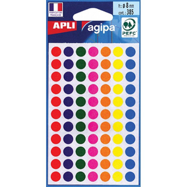 APLI ROND 8MM ASS 385st BL