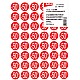ETIKET -50% ROOD ROND 24MM 192ST