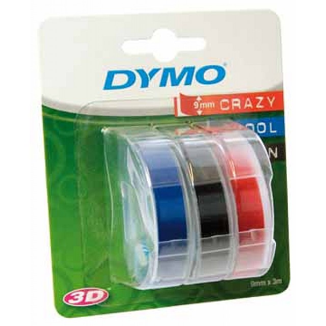 LETTERTAPE 9MMX3M ASS BLS 3X