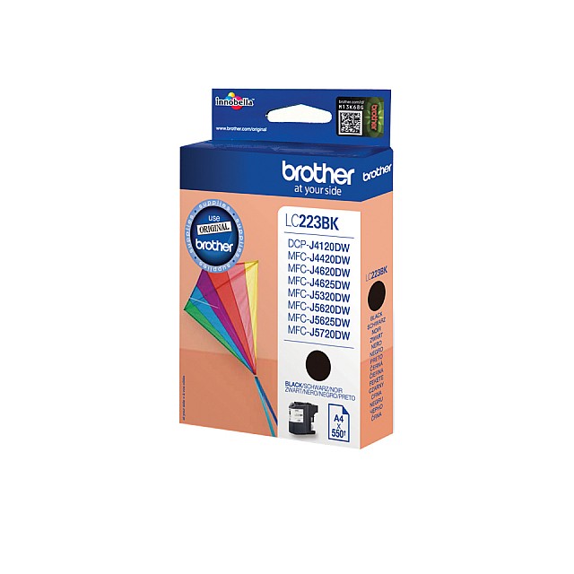 BROTHER LC-223 inktcartridge zwart standard capacity 550 pag