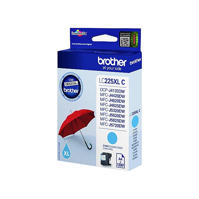 BROTHER LC-225XL inktcartridge cyaan high capacity 1-pack bl