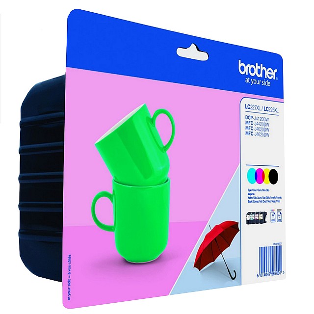 BROTHER LC-227XL ink cartridge black and tri-colour high cap