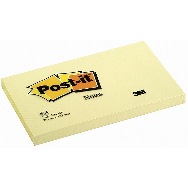 POST-IT NOTES 76X127 GEEL 100V